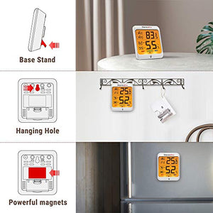 ThermoPro TP53 Termometro Igrometro Interno Misuratore di Umidità e Temperatura Ambiente Digitale Termoigrometro Professionale per Casa con Tocca Retroilluminazione