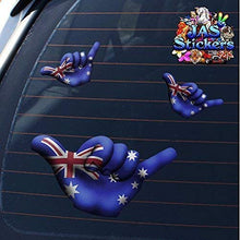 Carica l&#39;immagine nel visualizzatore di Gallery, Piccola bandiera AUSTRALIA HANG LOOSE decalcomanie adesivi per auto... - Ilgrandebazar