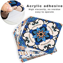 Carica l&#39;immagine nel visualizzatore di Gallery, Irich 20 Pezzi 20x20 Adesivi per Piastrelle, Impermeabile 20*20CM, Fiore Blu