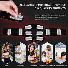Carica l&#39;immagine nel visualizzatore di Gallery, RIRGI Elettrostimolatore per Addominali, Muscolare Blu