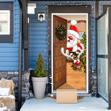 Carica l'immagine nel visualizzatore di Gallery, Hyakoz Decorazioni Natalizie per Porta, Babbo Natale Renne Sfondo Porta Copriporta Natalizio Appendere Striscione Natale Decorazioni per Porte, Pareti, Finestra, Festa di Natale 90 X 200cm