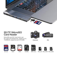 Carica l'immagine nel visualizzatore di Gallery, Hub USB C, 8 in 1 Adattatore C con Ethernet RJ45, HDMI 4K, 2 Porte USB...
