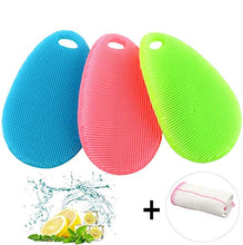 Carica l'immagine nel visualizzatore di Gallery, Spugna di silicone, Gifort Food Grade multifunzione 3 pezzi goccia d'acqua - Ilgrandebazar