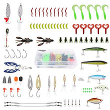 Carica l&#39;immagine nel visualizzatore di Gallery, Vicloon Esche da Pesca, 120 Pezzi Artificiali Pesca Contiene...