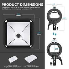 Carica l&#39;immagine nel visualizzatore di Gallery, Neewer 60x60cm Softbox con Attacco Bowens + Staffa-S2 per Flash con...