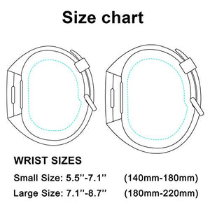AK Cinturino per Fitbit Charge 3 Edizione Speciale S, 01 nero