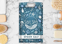 Carica l&#39;immagine nel visualizzatore di Gallery, Sale Epsom ULTRA PURO | Sali da Bagno 5KG | Salt Spa Co | Lenisce i Muscoli...