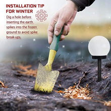 Carica l&#39;immagine nel visualizzatore di Gallery, Luce solare da giardino a LED, luci a globo solari Lampada esterno a...