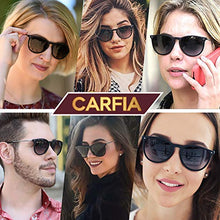 Carica l&#39;immagine nel visualizzatore di Gallery, Carfia Retro Polarizzati Occhiali da sole donna uomo UV400 Donna - Nero - Ilgrandebazar