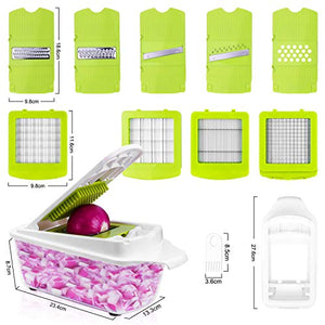 Sedhoom 23 in 1 Affettaverdure Taglia Verdure e Tagliaverdure a Cubetti... - Ilgrandebazar