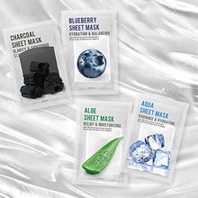 Carica l'immagine nel visualizzatore di Gallery, [CONFEZIONE DA 8] EUNYUL Purity Maschera in fogli Pack 8 tipi x 22ml Cura della pelle coreana Ingredienti naturali idratanti per tutti i tipi di pelle