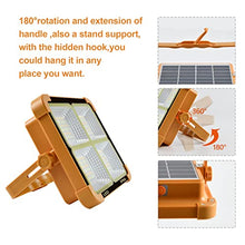 Carica l'immagine nel visualizzatore di Gallery, CosyEasy 100W Faro LED Portatile, 15600mAh Solare Faro Luce Ricaricabile Luce Lavoro, 10000 Lumen lampada da Luce da Campeggio LED, Proiettore LED Ricaricabile per Cantiere, Garage, Emergenza(A)