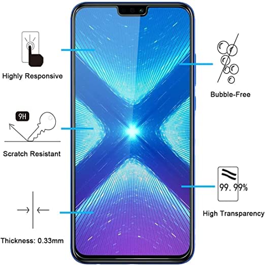 PhoneThrone [1 Pezzi Vetro Temperato per HONOR VIEW 10 LITE, Pellicola Prottetiva Anti Graffio, Anti-Impronte, Senza Bolle, Durezza 9H, 0,26mm Ultra Trasparente, Ultra Resistente