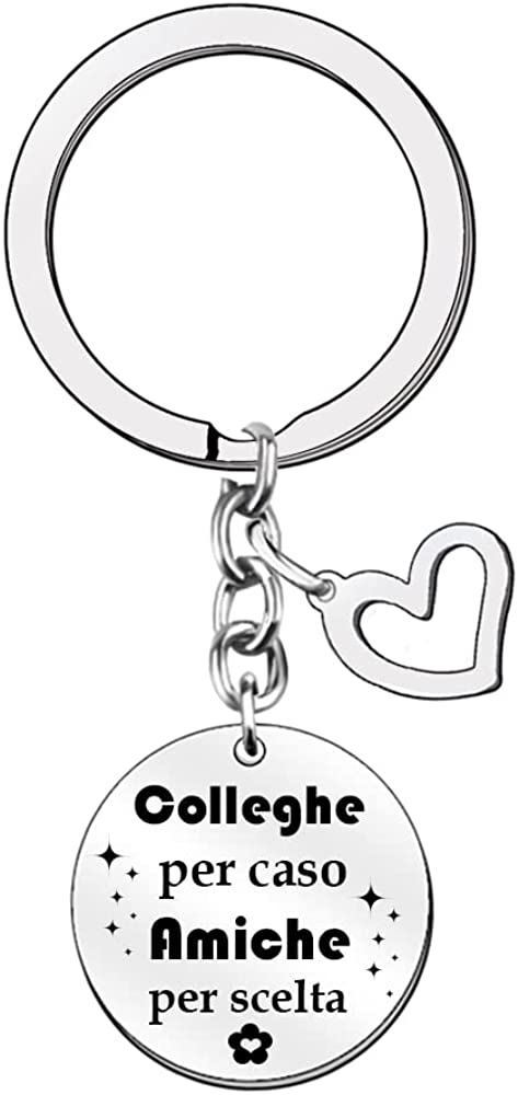 Regalo Per Colleghe - Pochette E Portachiavi Con Frase 'Colleghe Per Caso Amiche Per Scelta' - Foto 4