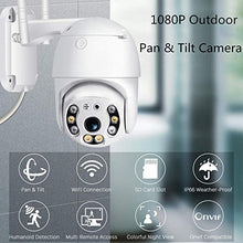 Carica l'immagine nel visualizzatore di Gallery, IP Camera WiFi Esterno FHD 1080P Telecamera di Sorveglianza, Rilevamento...