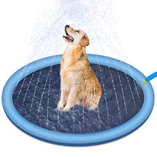 Carica l&#39;immagine nel visualizzatore di Gallery, RIOGOO Splash Sprinkler Pad for Dogs Kids, 59&quot; Water Play Mat Wadding Pool...