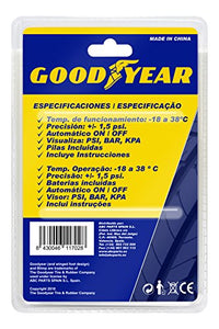 Goodyear GOD0001 Manometro Digitale per Pneumatici e Ruote - Ilgrandebazar