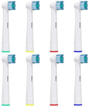 Carica l&#39;immagine nel visualizzatore di Gallery, Testine Spazzolino Ricambio Compatibile Con Oral B - Adatto Spazzolino Elettrico Oral B Sensitive, Cross Action, Professional Care, Vitality, ecc - Di HSYTEK 8 Unità