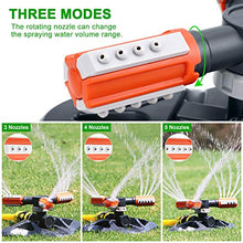 Carica l'immagine nel visualizzatore di Gallery, Weeygo Irrigatore Prato, Lawn Sprinkler Automatico Rotante a 360 °,...