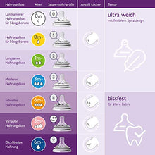 Carica l&#39;immagine nel visualizzatore di Gallery, Philips SCF046/27 Avent 2 Tettarelle Natural per Alimenti Densi, Fessura a... - Ilgrandebazar