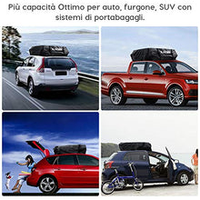 Carica l&#39;immagine nel visualizzatore di Gallery, Zacro 425L Borsa Portatutto per Tetto Dell&#39;auto Car Rooftop Cargo Bag Black A