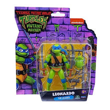 Carica l'immagine nel visualizzatore di Gallery, GIOCHI PREZIOSI - TARTARUGHE NINJA 2023 CAOS MUTANTE–LEONARDO IN VERSIONE ACTION FIGURE ARTICOLATA–DIMENSIONE 12CM–DETTAGLIATA E CON REALATIVA ARMA DA COMBATTIMENTO–PER BAMBINI A PARTIRE DAI 4 ANNI