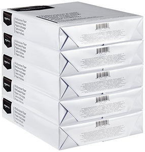 AmazonBasics Carta da stampa multiuso A4 80gsm, 5x500 fogli, bianco 5 Risme - Ilgrandebazar