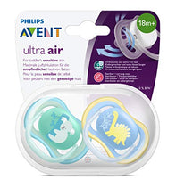 Carica l&#39;immagine nel visualizzatore di Gallery, Philips Avent SCF349/11 2 Succhietti Ultra-Air, 18 Mesi +, Maschio, Verde/Blu - Ilgrandebazar