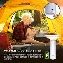 Carica l&#39;immagine nel visualizzatore di Gallery, Atsui Lampada Tavolo 36LED USB, Ricaricabile con 180° Girevole+3...