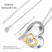 Carica l&#39;immagine nel visualizzatore di Gallery, Tojean, orecchini a perno in argento Sterling 925, regalo Cuore A White - Ilgrandebazar