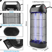 Carica l&#39;immagine nel visualizzatore di Gallery, BACKTURE Zanzariera Elettrica, 18W UV Lampada Antizanzare con Cassetto 18w