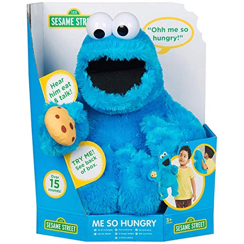 Sesame Street - Cookie Monster Peluche Pupazzo Parlante Morbido per Bambini - Ilgrandebazar