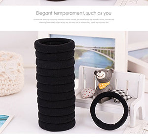 30 Pezzi Grande Nero Elasticizzato Elastico Elastici per Capelli di one - Ilgrandebazar