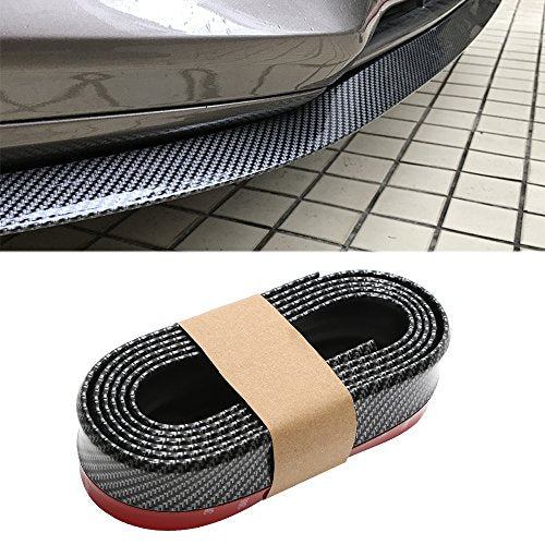 CICMOD Spoiler Anteriore Protezione Striscia Univerdale di Gomma Nero + Rosso