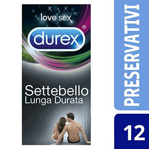 Durex Settebello Lunga Durata Preservativi Ritardanti per Prolungare 12 unità - Ilgrandebazar