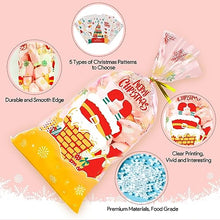 Carica l&#39;immagine nel visualizzatore di Gallery, Sacchetti Trasparenti per Confezioni 100pcs, Buste Biscotti Natale Sacchettini Alimentari Natalizi, Bustine Trasparenti Cellophane Piccole per Regali Caramelle, Sacchetto Natalizio Plastica Cravatte