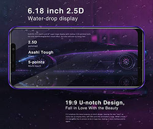 OUKITEL C12 Smartphone, 6.18" 3G Telefono Cellulari Sbloccato, 19:9 Viola - Ilgrandebazar