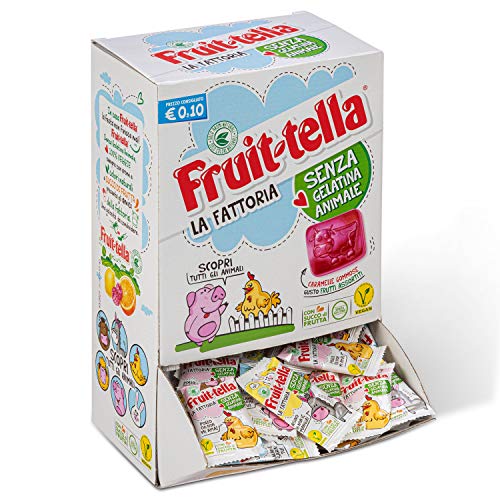 Fruittella La Fattoria Caramelle Gommose al Gusto Frutti Assortiti con Succo...