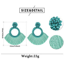 Carica l&#39;immagine nel visualizzatore di Gallery, LlorenteRM 2 Pairs Hoop Orecchini con Nappa per Donne Boemia Dichiarazione... - Ilgrandebazar