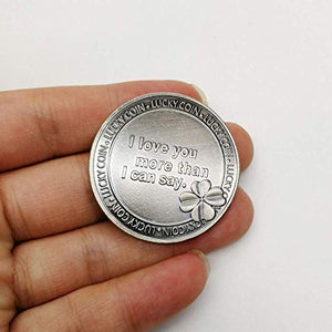 Moneta d'amore Commemorativa Amore Parole 'I Love You More Than I Can Say'...