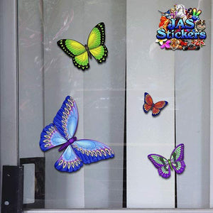 Adesivi per auto - piccola farfalla multicolore - animale - ST00025MC_SML -... - Ilgrandebazar