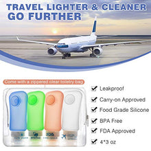 Carica l'immagine nel visualizzatore di Gallery, MoKo Bottiglie da Viaggio in Silicone, 4X 89ml Contenitori con Colorato A