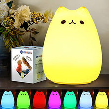 Carica l'immagine nel visualizzatore di Gallery, CHwares Luce notturna a LED per bambini, in silicone, lampada da comodino,...
