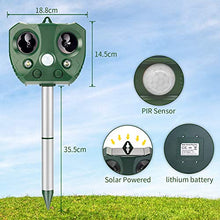 Carica l&#39;immagine nel visualizzatore di Gallery, STCLIFE Repellente Gatti Ultrasuoni Energia Solare Impermeabile a 1pacco