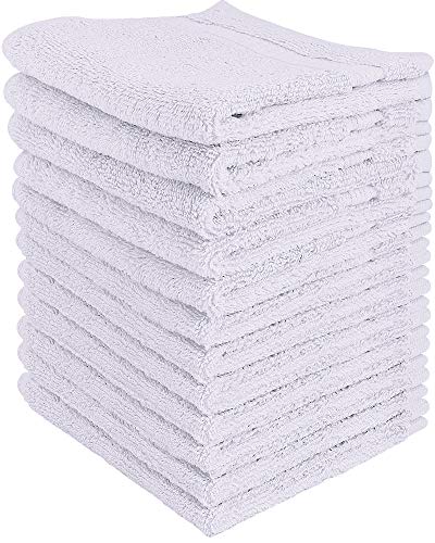 Utopia Towels - 12 asciugamani viso - Lavabili in lavatrice (30 x 30 White - Ilgrandebazar