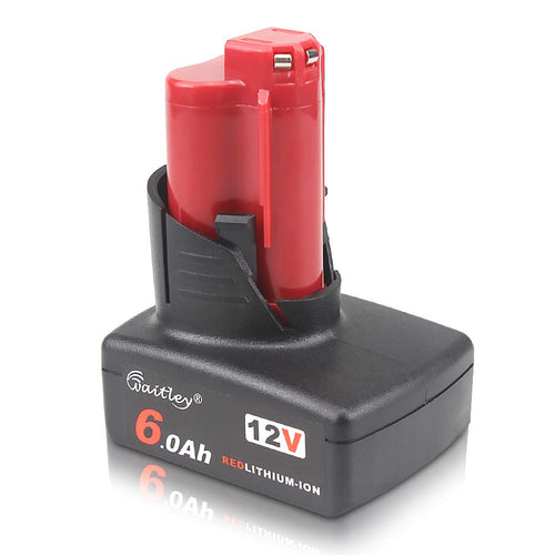 Waitley 12V 6.0Ah/6000mah Milwaukee M12 Li-Ion Batteria di ricambio Per 6.0Ah - Ilgrandebazar