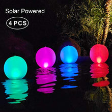 Carica l&#39;immagine nel visualizzatore di Gallery, LED Luci Giardino Esterno,Luci piscina galleggianti IP68 Impermeabile 4pcs
