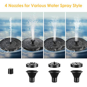 Dustgo Fontana da giardino esterno, Pompa per fontana solare con pannello...