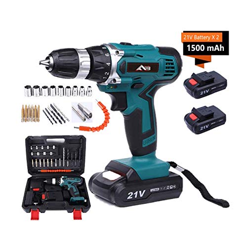 Flybiz 1650/min Avvitatore a Batteria 21V，Trapano Professionale，Drill bit，2... - Ilgrandebazar
