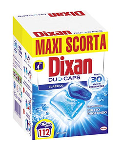 Dixan Duo-Caps Classico Detersivo Lavatrice Predosato in Caps, Pulito...